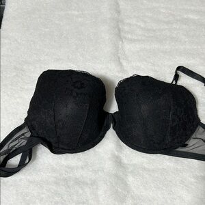 Victoria's Secret Black Mesh Lace Bra